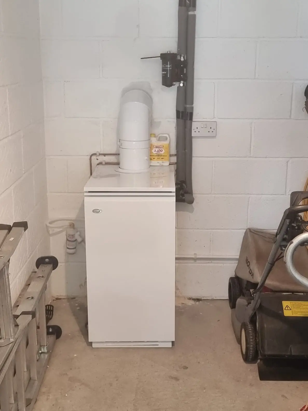Oil boiler servicing in Hampshire – certified heating engineer at work